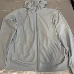 UNIQLOライトブルー フード付きパーカー 160