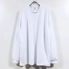 新品 ビッグ ドライ 長袖 Tシャツ 無地 メンズ ホワイト LLのサムネイル