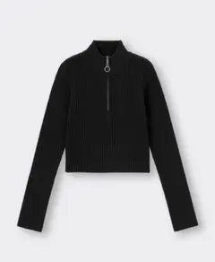 リブハーフジップセーター Sサイズ GU