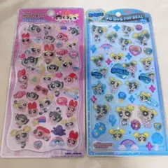 パワーパフガールズ　プチドロップステッカー　うるちゅるポップシール【正規品】2点