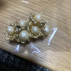 イヤリング コットンパール　他商品とのまとめ買い割引致します♪