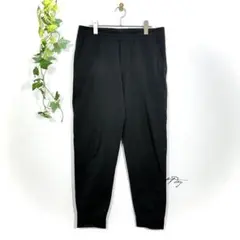 ユニクロ エアリズム ジョガーパンツ ウルトラストレッチ くるぶし丈 黒 L