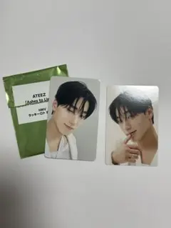 ateez サン　ashes to light hmv ラキロト トレカ　セット