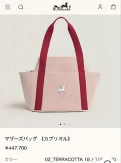 美品】エルメス マザーズバッグ ≪カブリオル≫テラコッタ - メルカリ