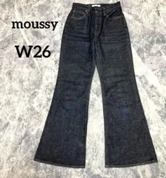 MOUSSY マウジー　MVS FLARE フレアデニム　濃紺　赤ミミ