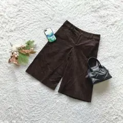 ミッシェルクラン ハーフパンツ コーデュロイ L 街着向け 日本製 上質素材