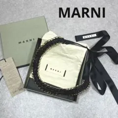 MARNI マルニ ゴールドアクセント リボン ネックレス 保管袋付きのサムネイル