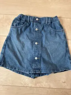 ユニクロキッズ デニム キュロット スカート