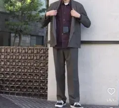 【District】 STRAIGHT 2PLEATS グレースラックスのサムネイル
