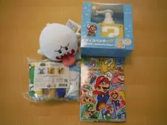 ★スーパーマリオ　ディスペンサー＆ぬりえ＆ぬいぐるみ　３点（ハンドタオルなし）★