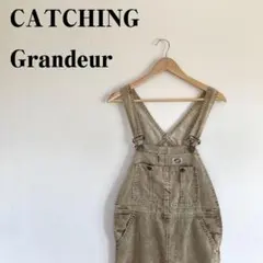 ★CATCHING Grandeur★コーデュロイ オーバーオール ベージュM