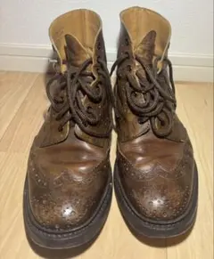 【希少‼︎】値下げ可Tricker's ブラウン レザーブローグブーツ26cmのサムネイル