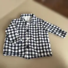 ギンガムチェック　シャツ　80-90