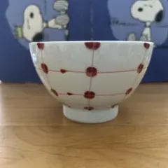 飯碗 網目模様 赤絵のサムネイル