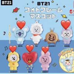 ガチャガチャ　BT21 フォトフレームマスコット 5種　まとめ売り
