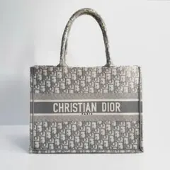 【極美品】ディオール ブックトート オブリーク エンブロイダリー ミディアム