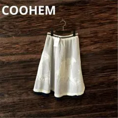 COOHEM コーヘン・33480円定価タグ付き　新品ひざ丈レーススカートのサムネイル