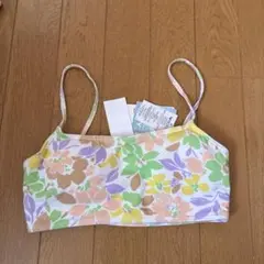 ROXY ビキニ トップス 花柄　白のサムネイル