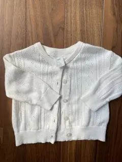 H&M ホワイト カーディガン4-6m 68cm