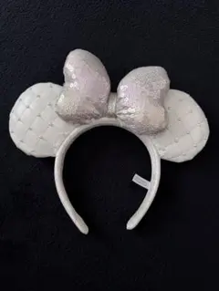 ミニーマウス ホワイトカチューシャ