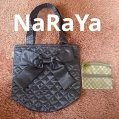 【新品未使用】NaRaYナラヤ 小物入れ付きティッシュケース【美品】トートバッグ