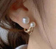 ♥️人気商品♥️おしゃれ　レディース　ピアス　ゴールド　パール　上品　海外　真珠