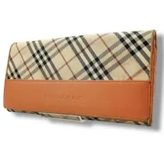 BURBERRY✨バーバリー　長財布　がま口　ノバチェック　カード10枚　大容量