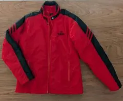 adidas ナイロンジャケット レッド×ブラック