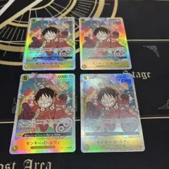 ワンピースカード　OP07-109 モンキー・Ｄ・ルフィ　４枚セット