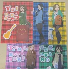 日*4様 5種セット クリアファイル 「映画 けいおん!」 ローソンフェア限定