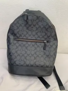 Coach グレー ロゴパターン リュック
