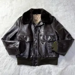 美品⭐USA製 60s～70s G-1 フライトレザージャケット ダークブラウン
