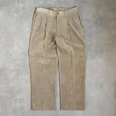 90s vintage コーデュロイ テーパード 2タック レトロ クラシック