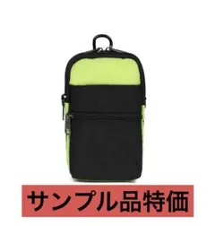 ❇新品未使用❇ショルダーバッグ　ポーチ カラー　黄緑 フック付き　無地　シンプル