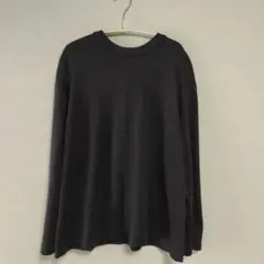 ハンドメイド 長袖 カットソー グレーラメ L 大きいサイズ