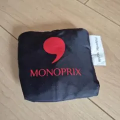 【新品未使用】モノプリ　エコバッグ　ネイビー×赤