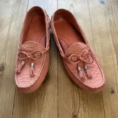 COLE HAAN クロコ　ドライビングシューズ　23.5 (Size6.5)