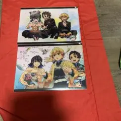 ☆鬼滅の刃 A4クリアファイル 2枚セット　伊之助、善逸、炭治郎