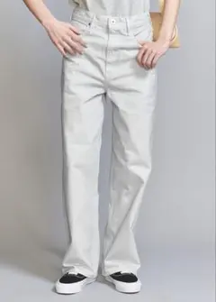 THE NIECE グリッターデニムパンツ　　ホワイトデニム