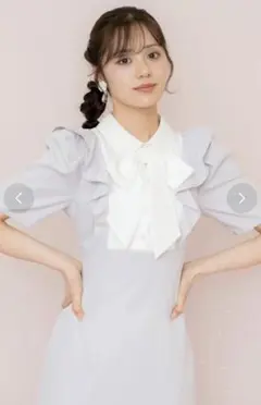 ウィルセレクション＊ヨーク切り替えリボンタイマーメイドワンピース