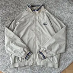 90s adidas ベージュ ジップアップジャケット