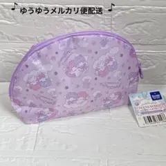 サンリオ　キキララ　ラウンドポーチ　リトルツインスターズ　メイクポーチ　ポーチ
