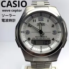 CASIO ソーラー電波時計 WAVE CEPTOR アナデジ 日本製ムーブ