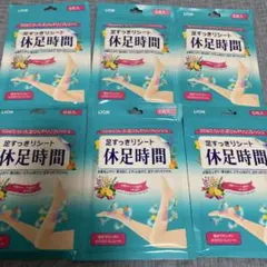 足すっきりシート 休足時間 6枚入り×6セットのサムネイル