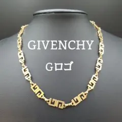 美品✨ジバンシィ、Gロゴゴールド×グリーンレディースネックレス_973