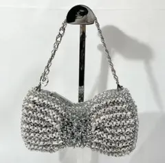 シルバー ハンドバッグ