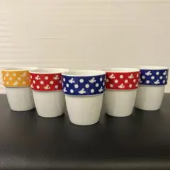 【Disneyland】水玉　スタッキングカップ マグカップ　ミッキー　ミニー