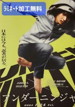 映画「アンダーニンジャ」フライヤー2枚【ラミネート加工1枚無料】