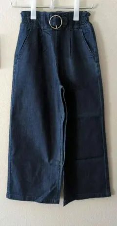 キッズ　ワイドデニムパンツ　イオン　150cm