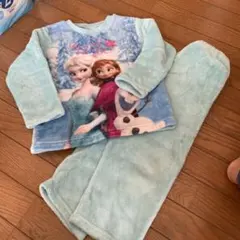 アナと雪の女王 フリースパジャマ 110cm モコモコ
